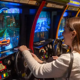 Akihabara tour guide introducing Akiba street